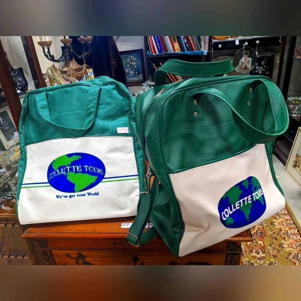 Set of 2 1980's New Old deadstock Collette travel carry-ons